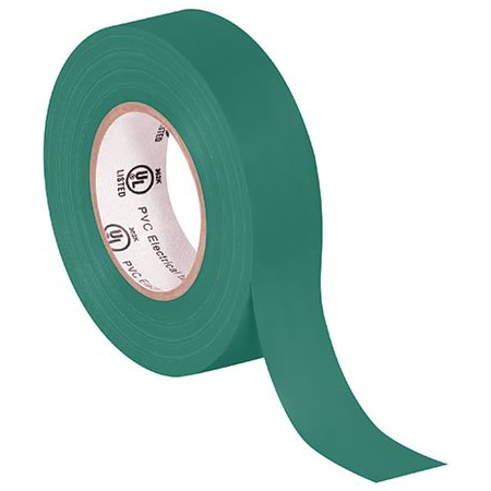 Ul 3/4'' x 20 yds. Green Electrical Tape, 10PK T96461810PKG